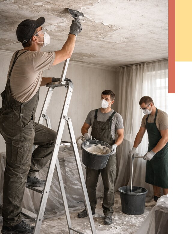 Удаление побелки с потолка в Алапаевске от 2676 руб. быстро и недорого | ОТДЕЛОЧНИК-Лпв