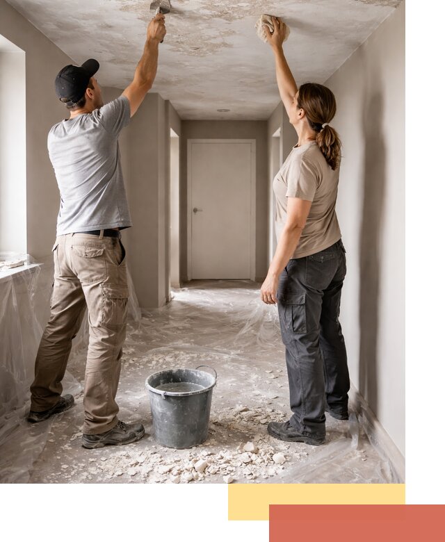 Удаление побелки с потолка в Алапаевске — быстро и аккуратно