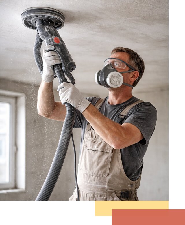 Шлифовка потолка в Алапаевске — качественная подготовка под отделку