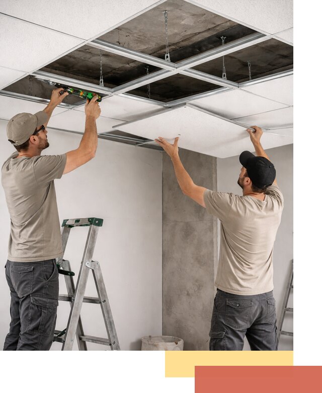 Монтаж потолка Армстронг под ключ в Алапаевске