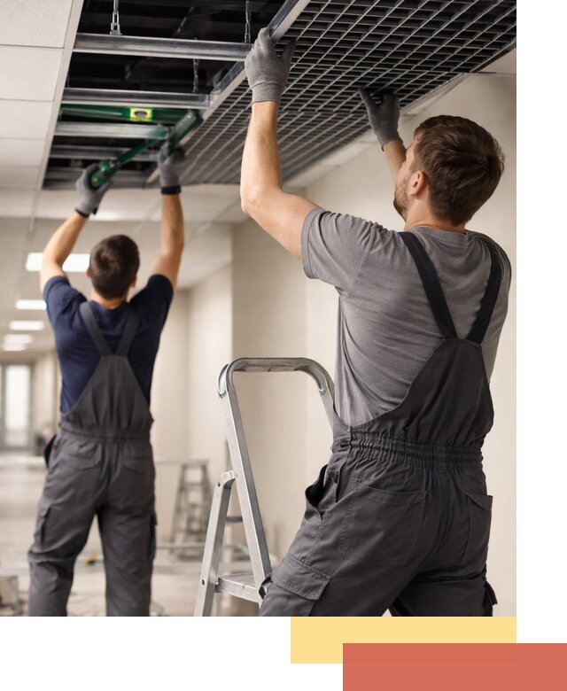 Монтаж потолка Грильято в Алапаевске: установка под ключ качественно