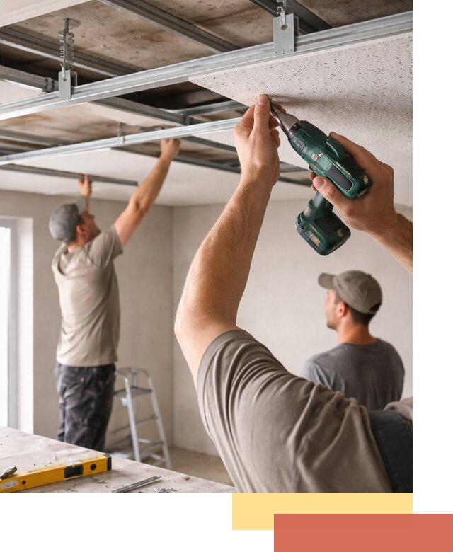 Монтаж акустического потолка в Алапаевске под ключ