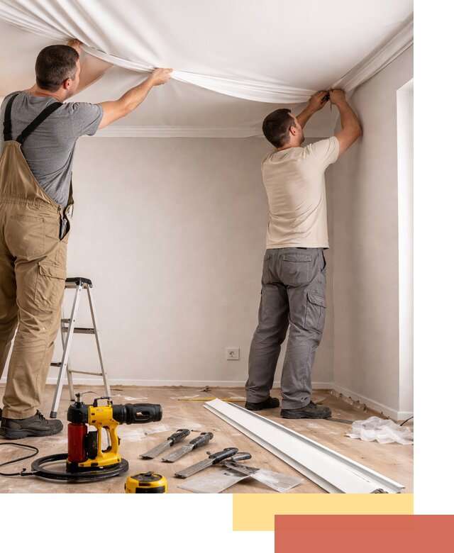 Монтаж ПВХ натяжного потолка в Алапаевске качественно и быстро