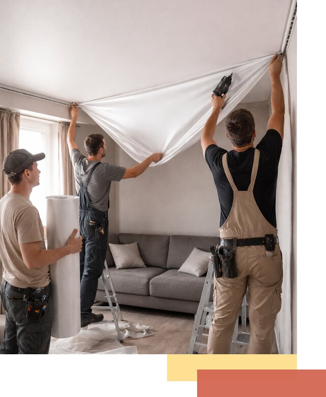 Монтаж сатинового натяжного потолка в Алапаевске качественно и быстро