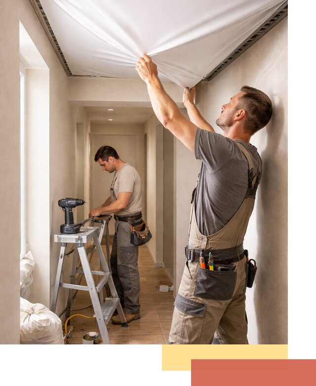 Монтаж натяжного потолка в прихожей в Алапаевске