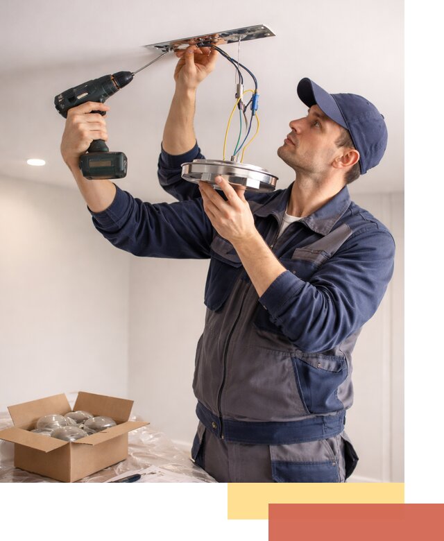 Установка люстры в натяжной потолок в Алапаевске