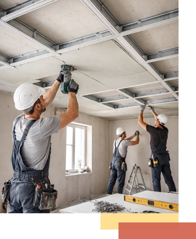 Кессонный потолок из гипсокартона под ключ в Алапаевске