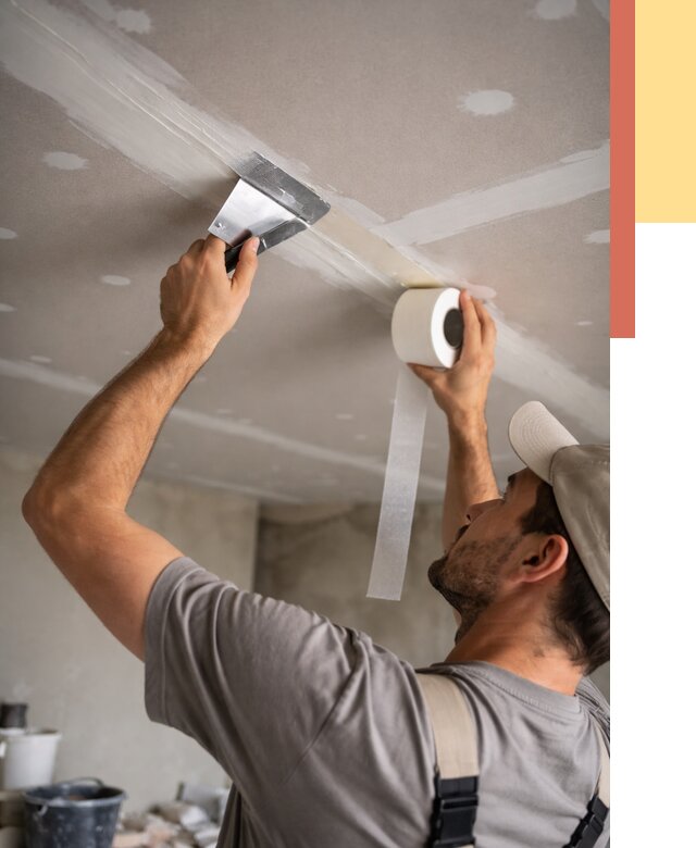 Обработка швов потолка ГКЛ в Алапаевске от 8029 руб. под ключ | ОТДЕЛОЧНИК-Лпв