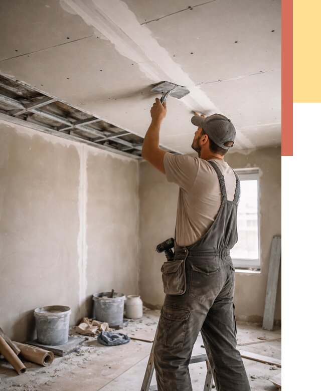 Ремонт потолка из гипсокартона в Алапаевске от 696 руб./м² — быстро и недорого | ОТДЕЛОЧНИК-Лпв