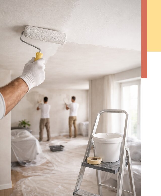 Покраска потолка акриловой краской в Алапаевске от 2676 руб. | ОТДЕЛОЧНИК-Лпв