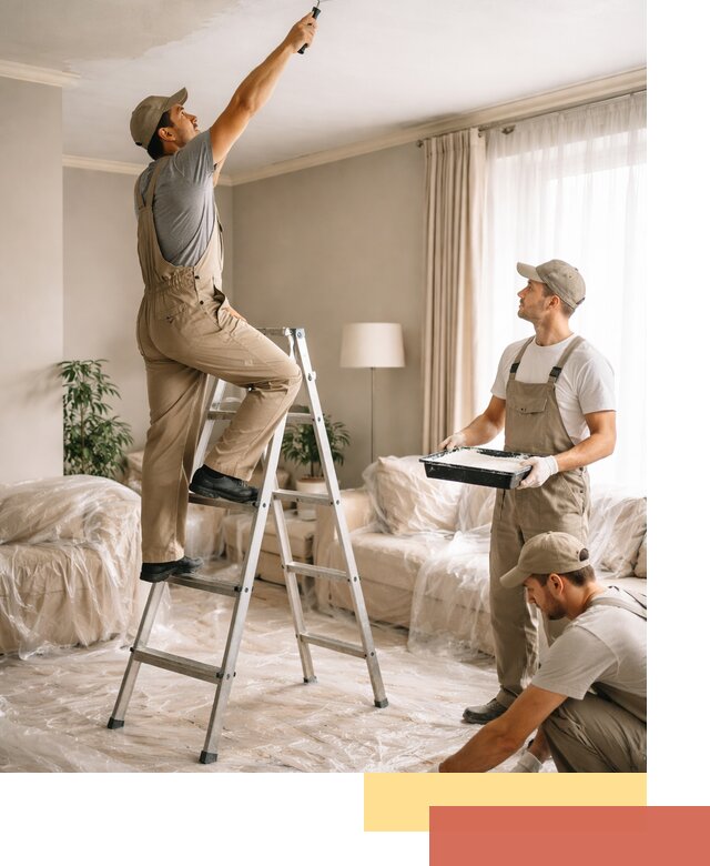 Покраска потолков акриловой краской в Алапаевске качественно и быстро