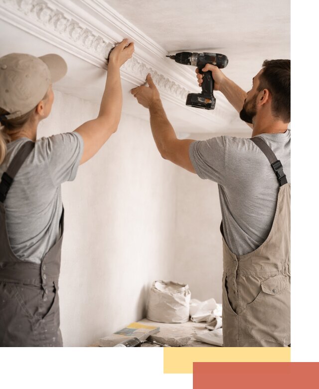 Профессиональный монтаж лепнины на потолок в Алапаевске