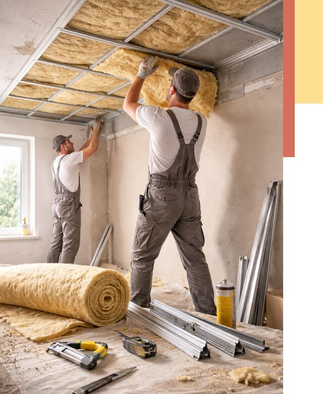 Утепление потолка в Алапаевске от 7708 руб/м2 — недорого, быстро, под ключ | ОТДЕЛОЧНИК-Лпв