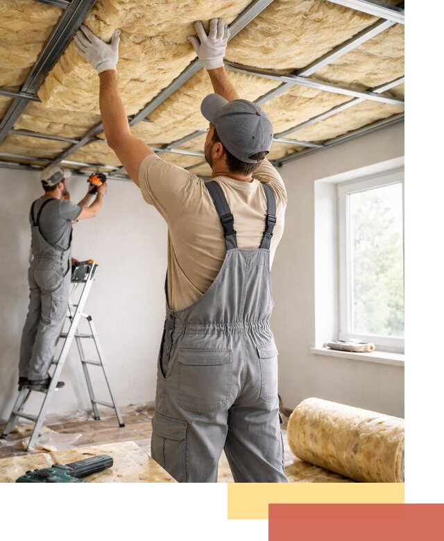 Утепление потолка под ключ в Алапаевске качественно и быстро