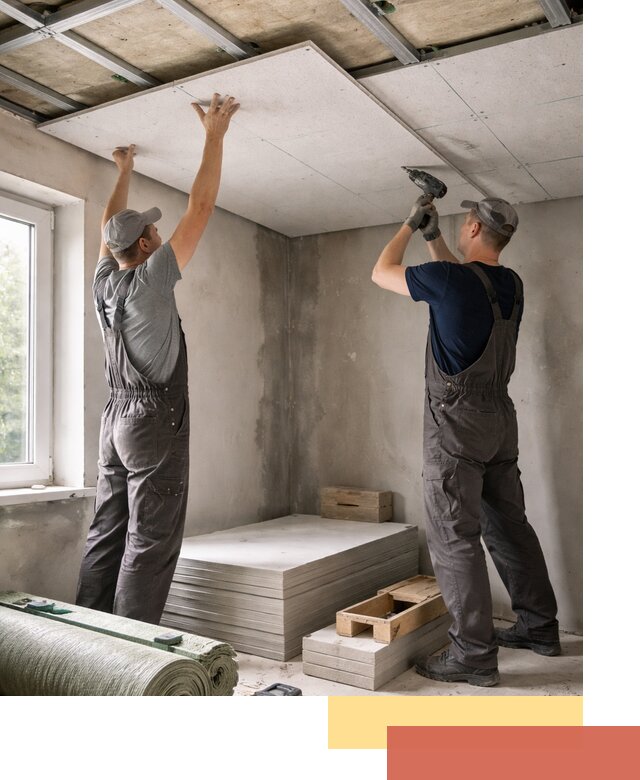 Шумоизоляция потолка панелями ЗИПС в Алапаевске